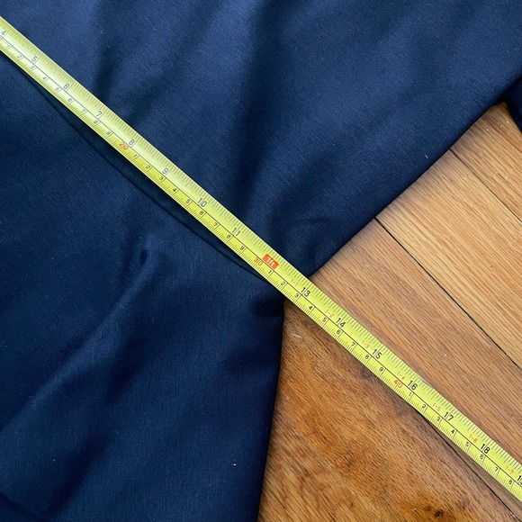 ALICE + OLIVIA Peplum Sheath Dress Size 6 Navy Blue Career Business Designer - Picture 9 of 10